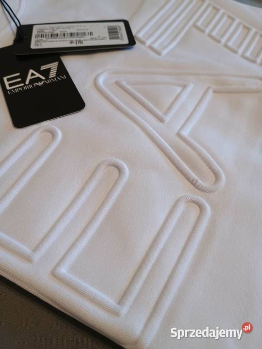 Tshirt męski EA7 Emporio Armani biały M nowy podlaskie Białystok