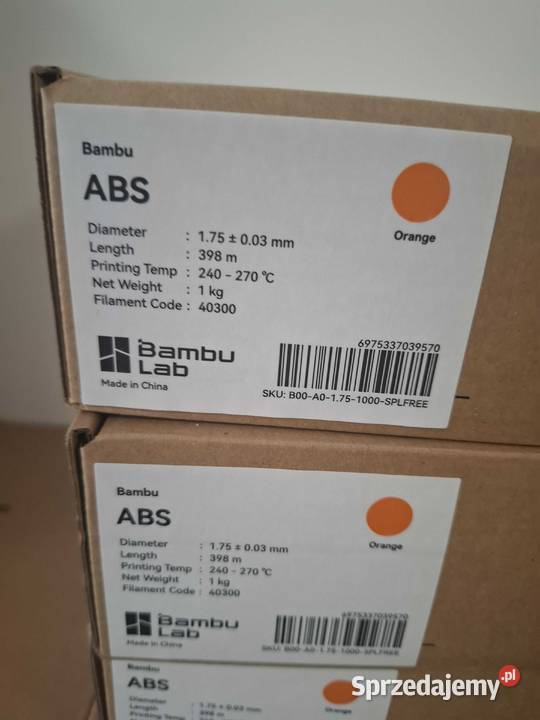 Bambu Lab ABS pomarańczowyorange Skrzeszewo