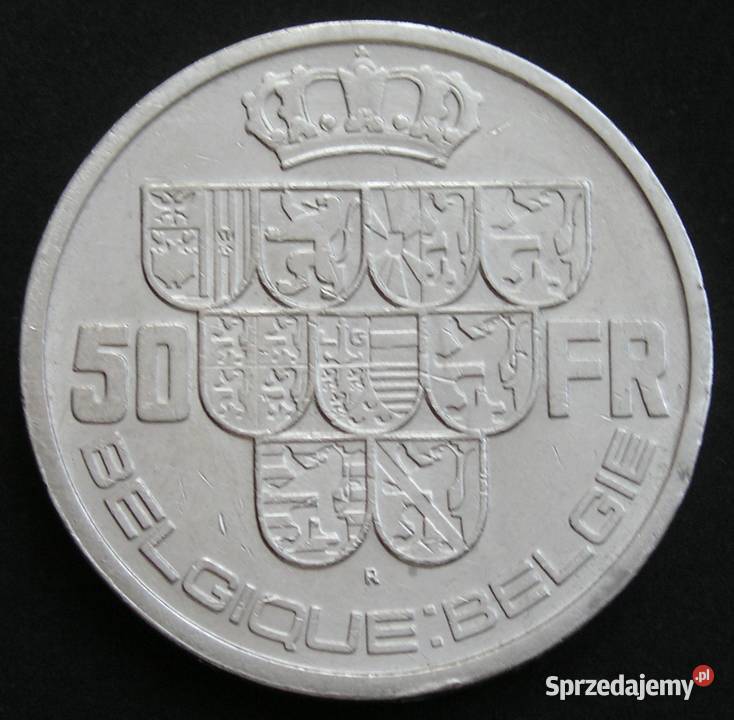 BELGIA 50 FRANKÓW 1939 KRÓL LEOPOLD III SREBRO łódzkie Łódź
