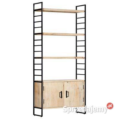 Regał na książki 4 poziomy 80x30x180 lite drewno Warszawa