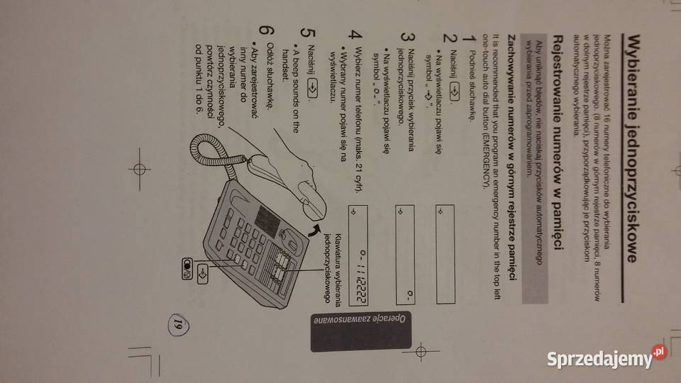 Telefon PANASONIC duże czytelne klawisze Białystok