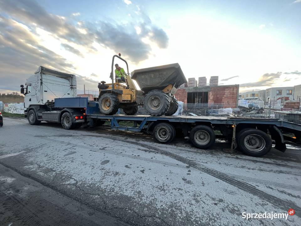Transport laweta niskopodwoziowa koparek maszyn Mikołów