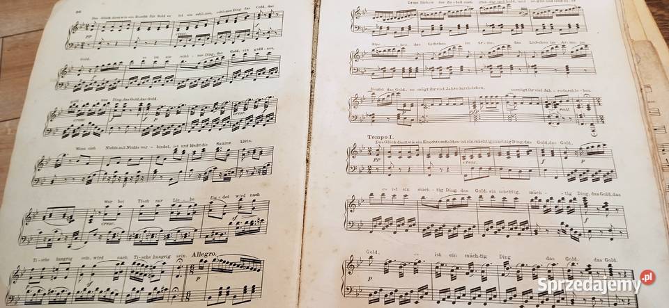 Nuty różne druk niemiecki małopolskie Andrychów