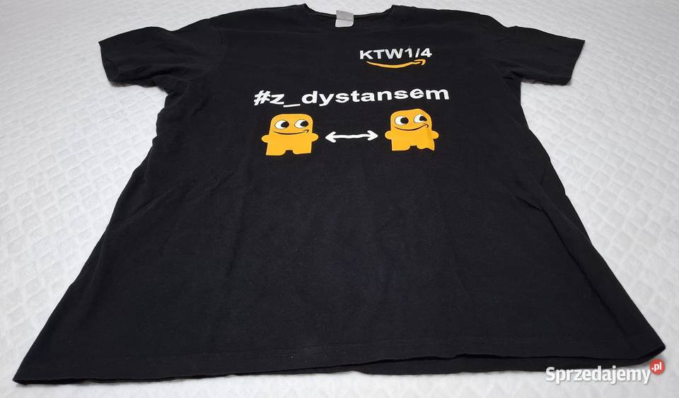 Koszulka krótki rękaw Tshirt czarna Amazon BC śląskie Czeladź