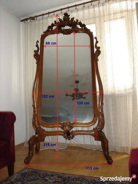 Lustro uchylne stojące Warszawa