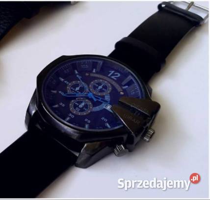 Sportowy DUŻY Zegarek Męski Mega Big Chief Pasek łódzkie Łódź