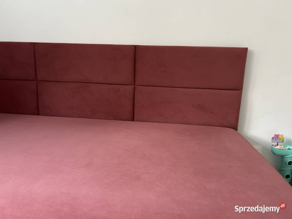 Łóżko dziewczynki róż welurowe stan idealny