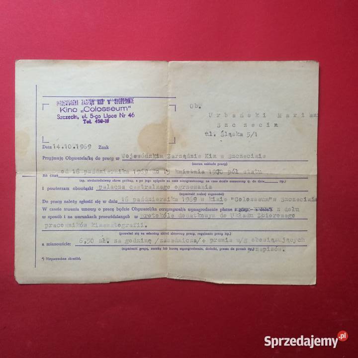 1324 Kino Colosseum Urbański Szczecin