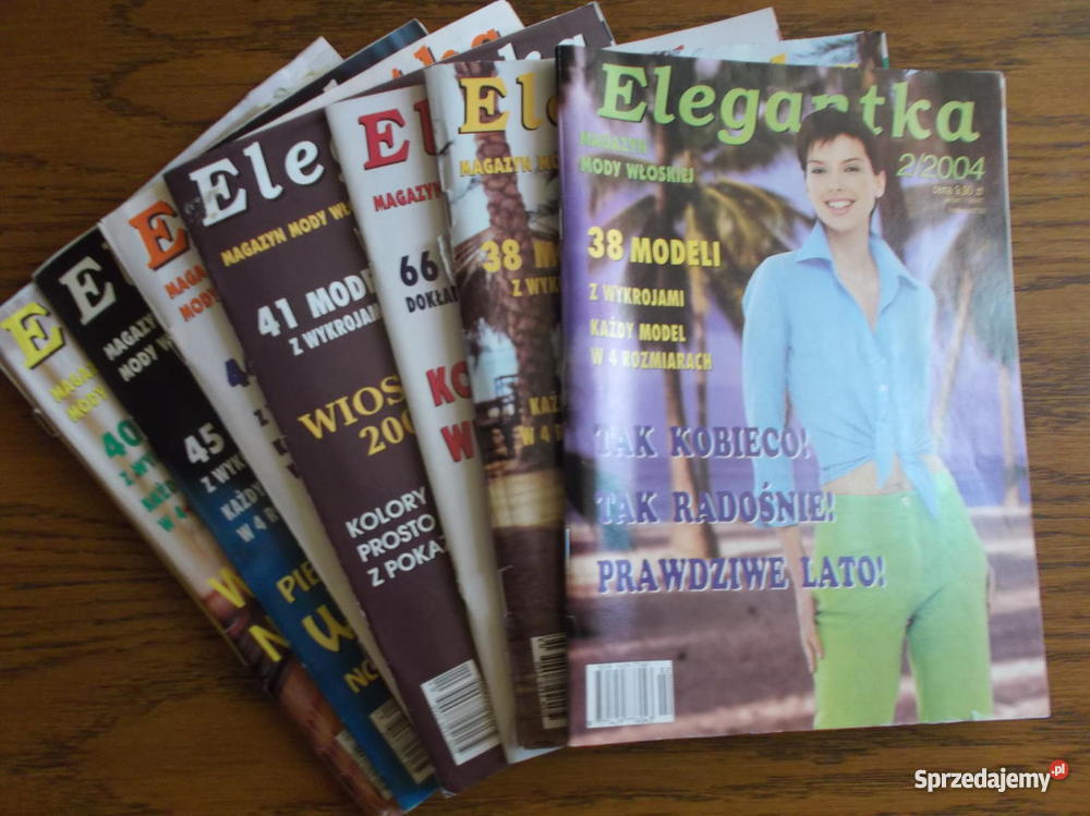 Elegantka magazyn mody włoskiej z wykrojami Plotki, moda, uroda Czersk