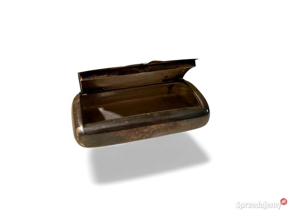 Secesyjna posrebrzana tabakiera Warszawa