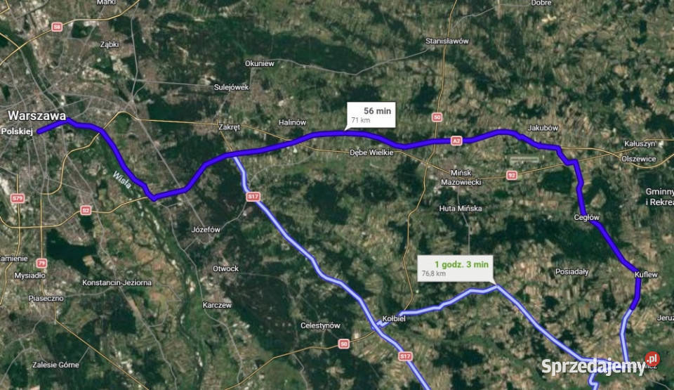 Kwadratowa działka ponad 3000 m z WZ przestrzeń Sprzedaż sprzedam