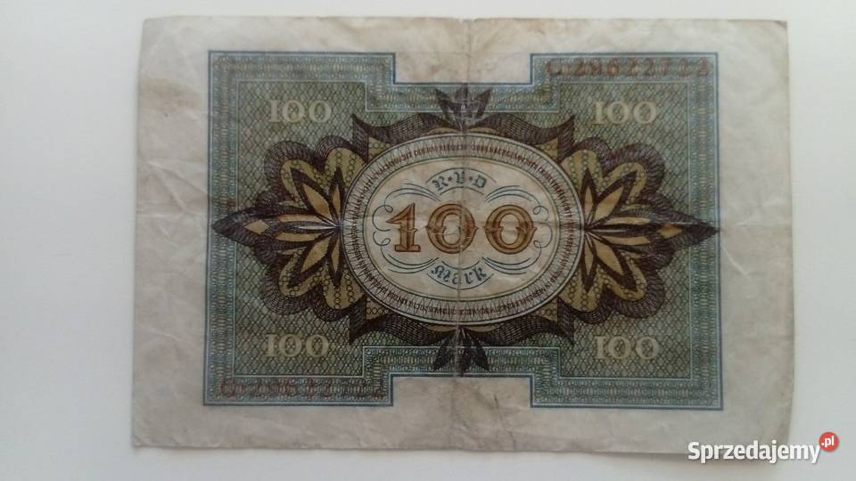 Banknot 100 marek 1920 r Numizmatyka Mosina