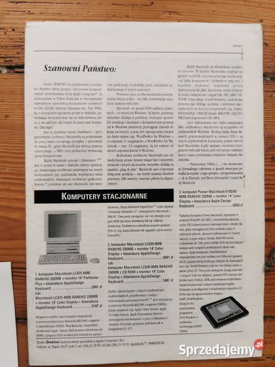 Apple Macintosh płyty cd foldery reklamy pomorskie