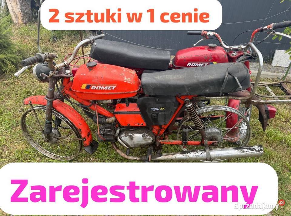 ROMET OGAR 200 nie Junak WSK Bąk lelek WFM Rok produkcji 1980 Ozimek sprzedam