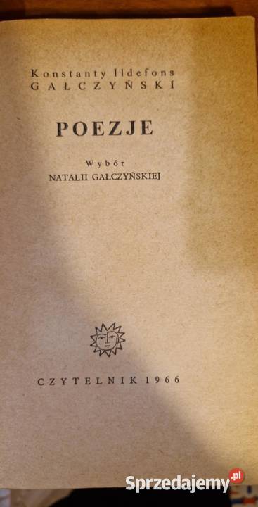 Poezje Konstanty Ildefons Gałczyński 1966 Rok wydania 1966
