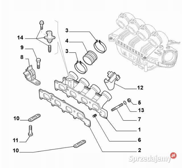 USZCZELKA KOLEKTORA SSĄCEGO ALFA ROMEO 156 GTV sprzedam