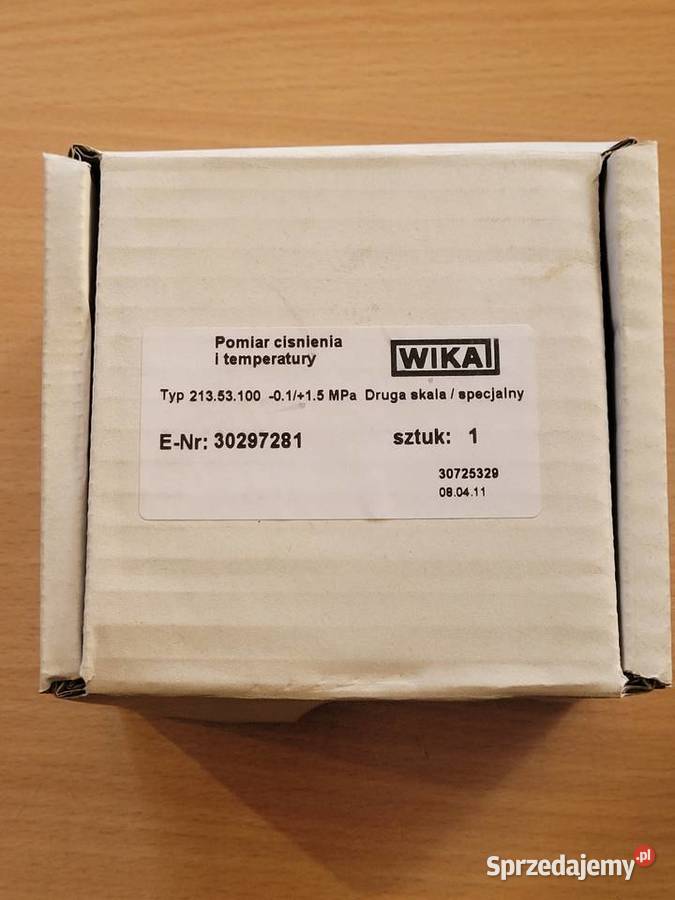 Manometr Wika 01MPa24MPa do pomiaru ciśnienia i Orle