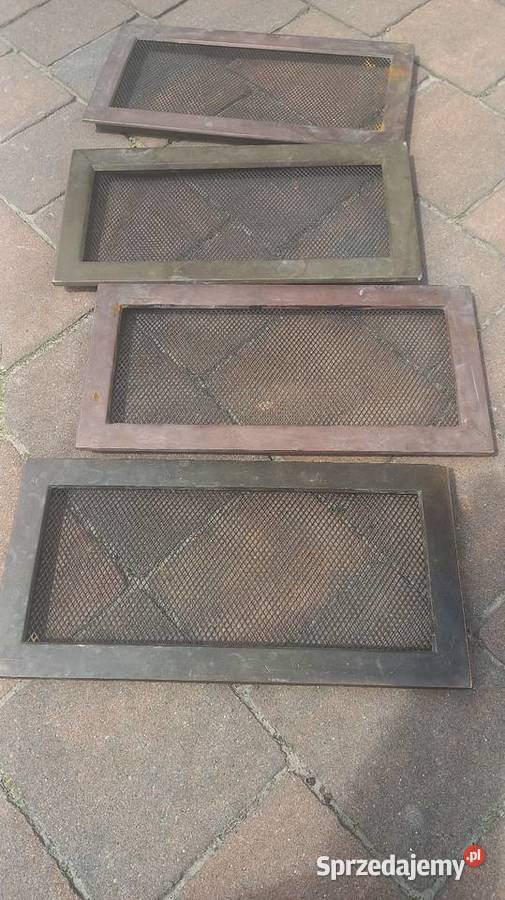 Kratki do kominka mosiężne