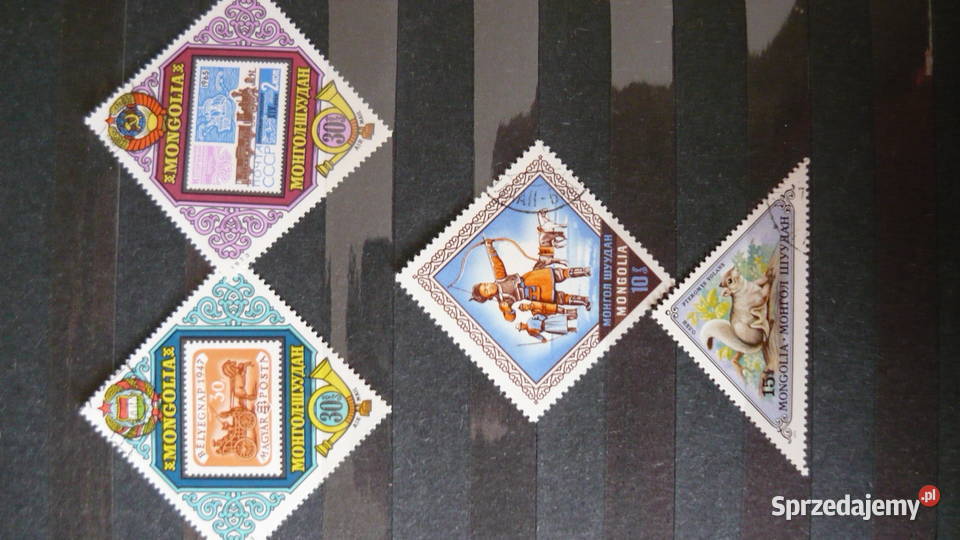 Znaczki Mongolia Filatelistyka Myszków sprzedam