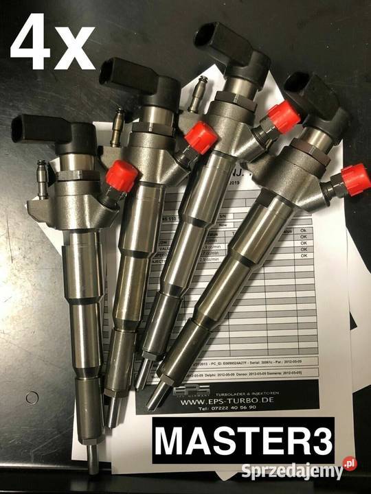 4x Wtryski 166009567R RENAULT MASTER 4 IV OPEL Rok produkcji 2022