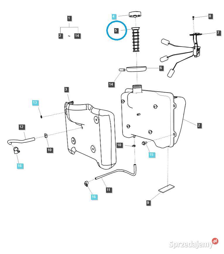 Filtr zbiornika paliwa TRG040 LS Tractor Tajęcina