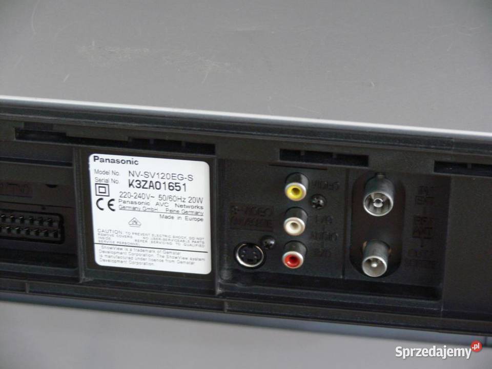 Magnetowid SVHS Panasonic NVSV120 HIFI stereo Jasło