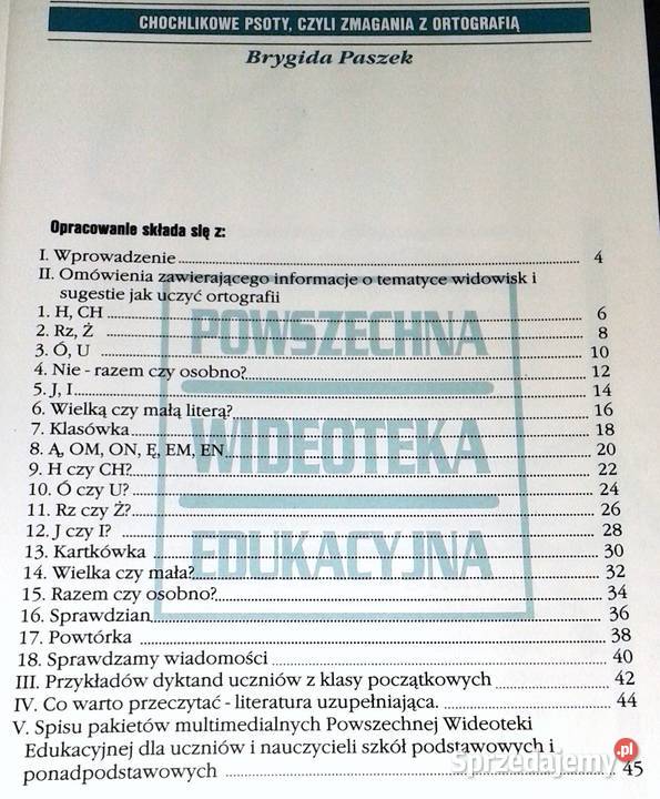Chochlikowe psoty czyli zmagania z ortografią Cz Chełm