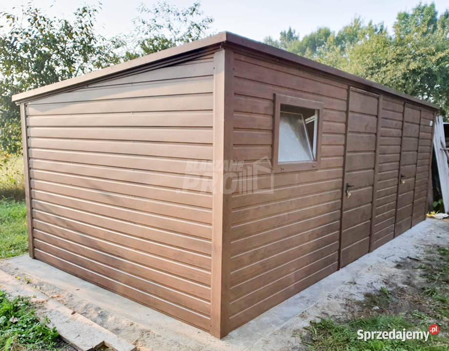 Domek ogrodowy schowek 6x3 2x drzwi okno ciemny Lidzbark Warmiński