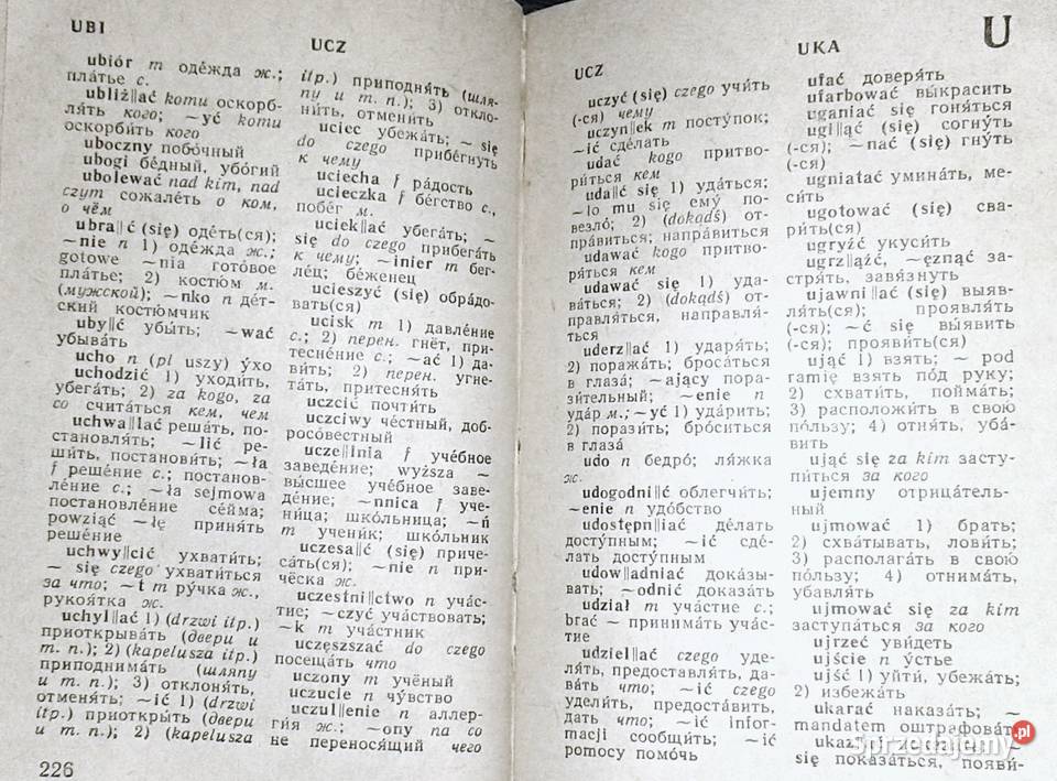 Słownik polskorosyjski rosyjskopolski Wyd 1982