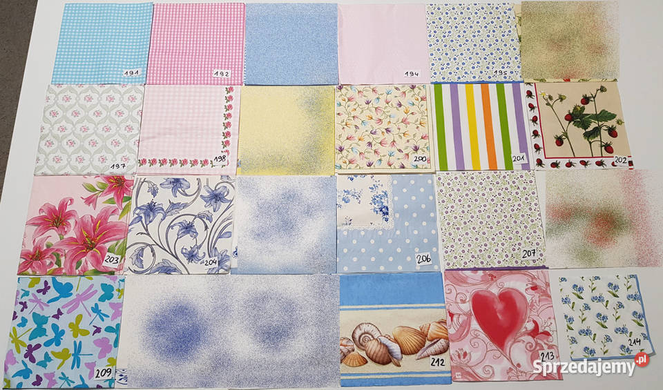 Serwetki decoupage zestawy 1 12