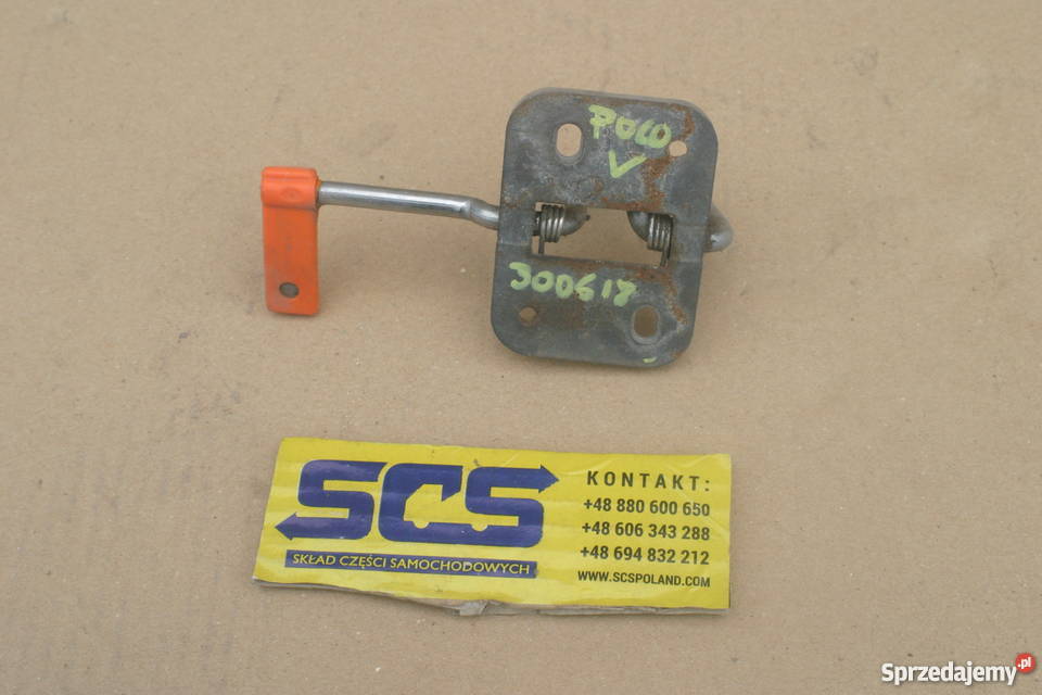 VW POLO V 5 ZAMEK CIĘGNO MASKI RYGIEL Bieleń