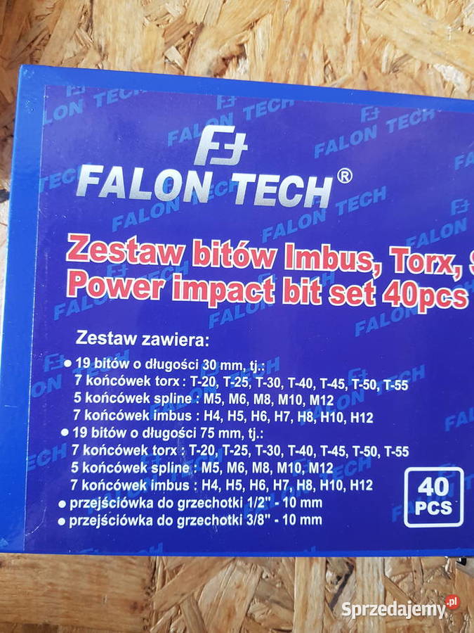 FALON TECH Zestaw bitów Imbus TORX Spline 40el Głogowa