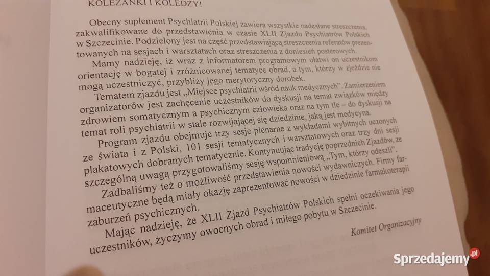 Psychiatria Polska Szczecin sprzedam