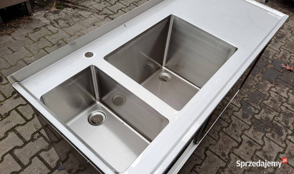 Zlew 2 Komorowy z Szafką Drzwi Suwane 1306085 Gastronomia