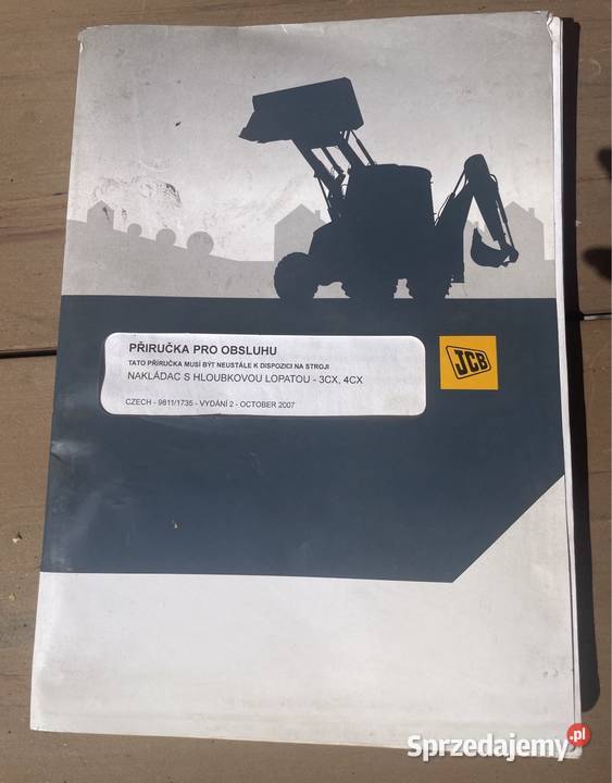 Instrukcja obsługi koparkoładowarka JCB 3CX 4CX