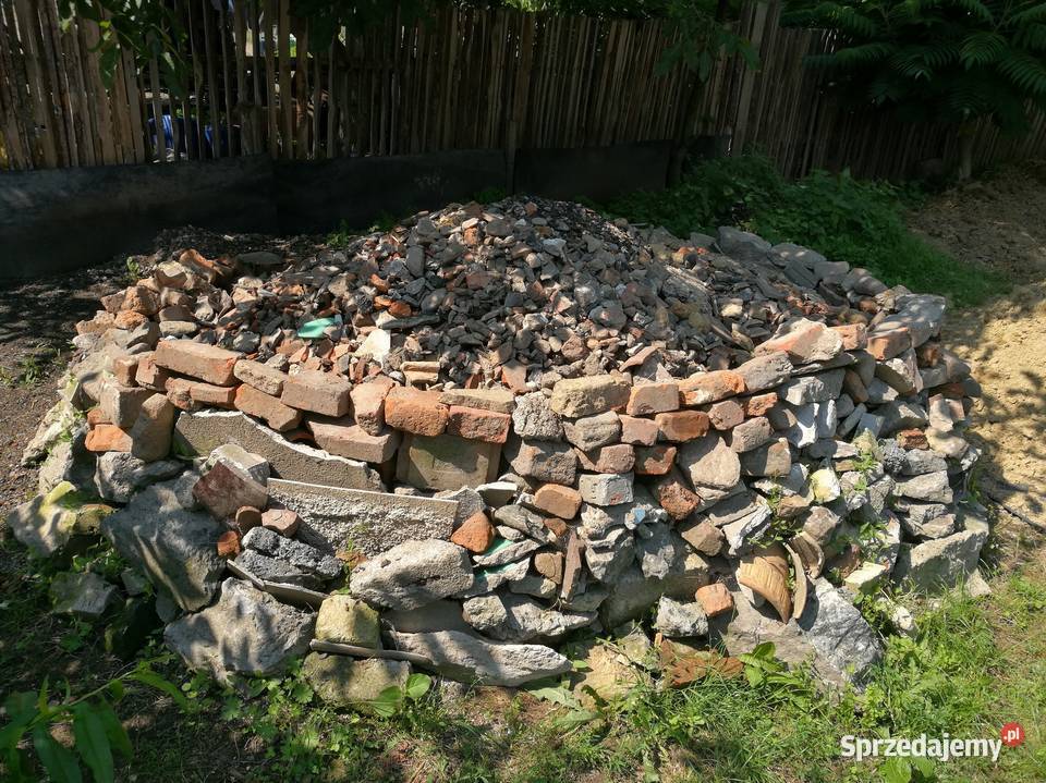 Gruz mieszany kamienie cegły dachówki tynki Ząbkowice Śląskie