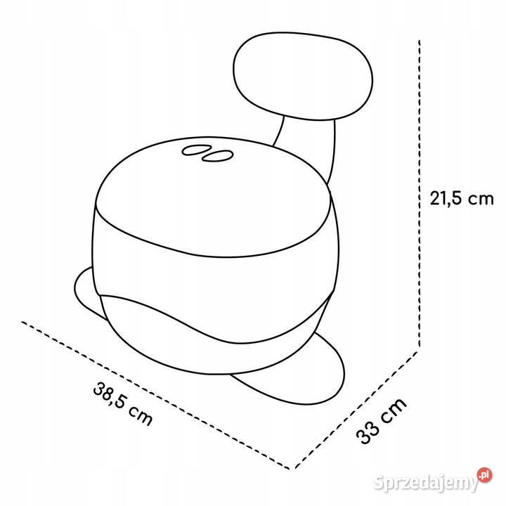 Nocnik antypoślizgowy z oparciem i pokrywą Baranowo