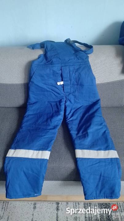 Spodnie robocze szelki Nowe rozmiar L niebieski