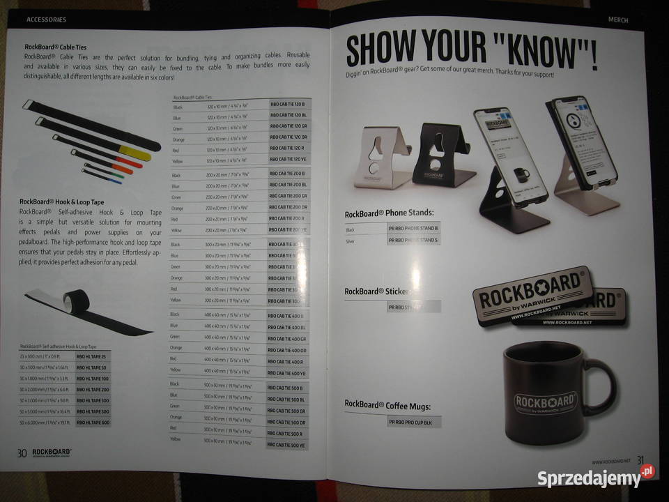 Rockboard by Warwick 2019 catalog katalog Gitary i akcesoria Kępice