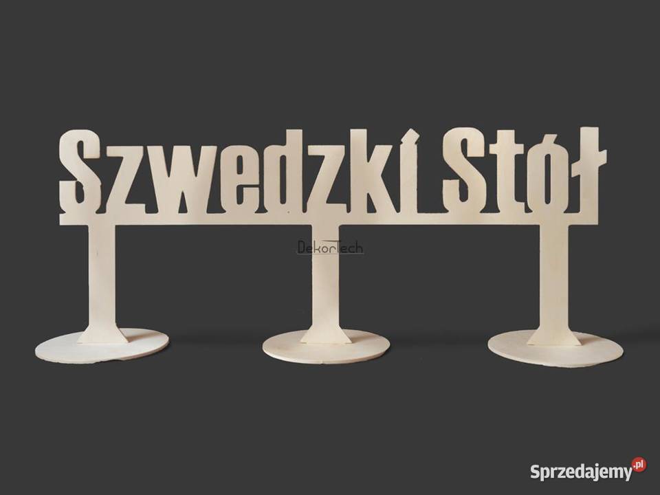 Napis na stół podpis dekoracja wesele przyjęcie małopolskie