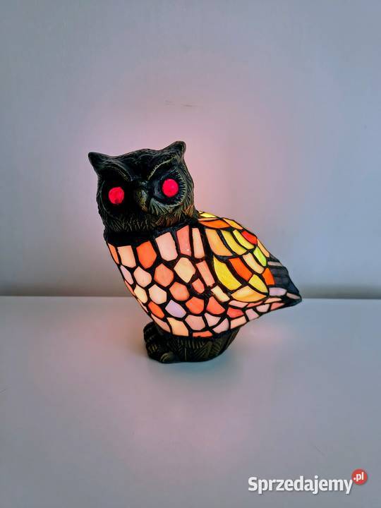 Tiffany lampa witrażowa stołowa nocna biurowa Zaręba