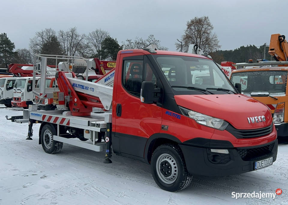 Iveco Daily 35S12 Koszowy Zwyżka MX170 17m UDT Widełki