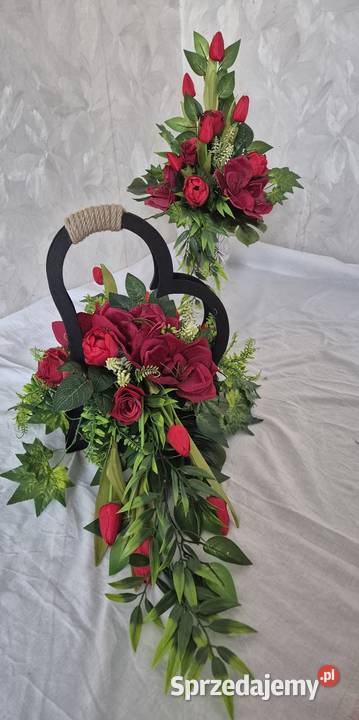 Kompozycja stroik na cmentarz Komplet Pleszew