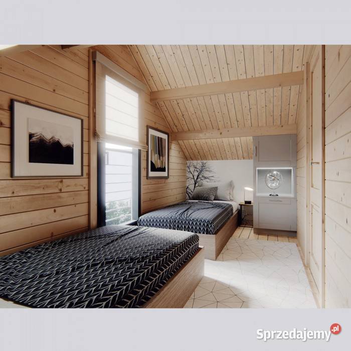 DREWNIANY DOMEK CAŁOROCZNY HORYZONT 65 21 M2 Pozostałe sprzedam