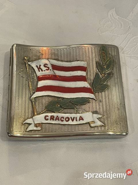 Pamiątkowa papierośnica KS Cracovia 1906 Antyki Kraków