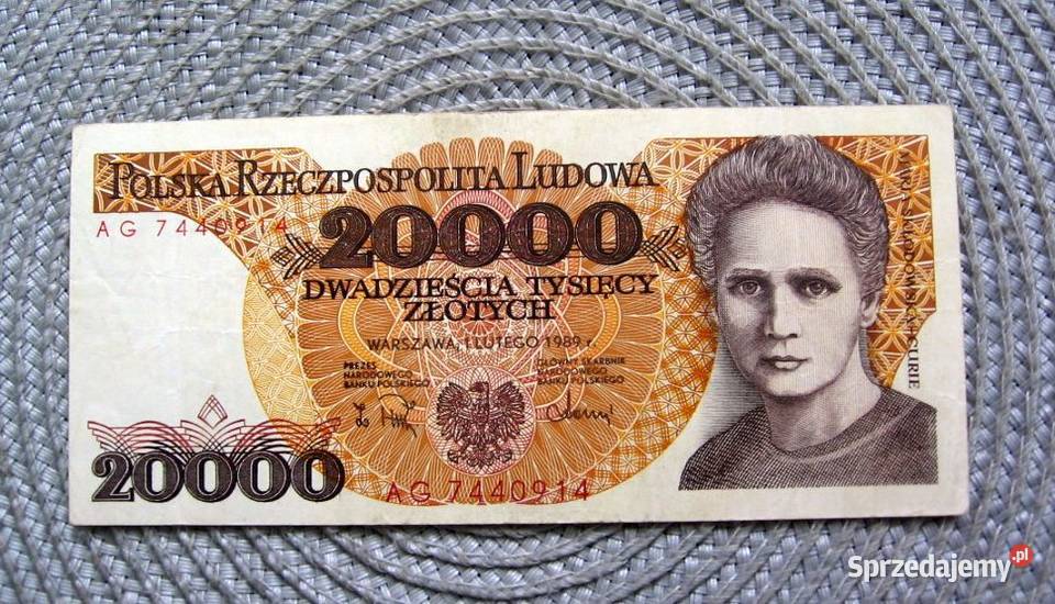 Polska 20000 1989r Seria AG Kalisz