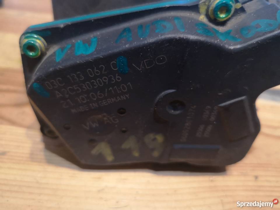 Przepustnica AUDI VW SKODA SEAT 14 TFSI 03C 133 osobowe Margonin