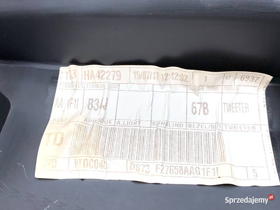 BOCZEK DRZWI PRAWY TYŁ FORD MONDEO MK5 Hatchback