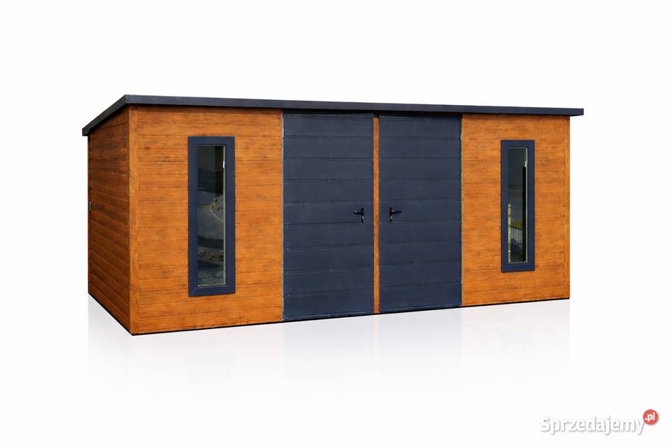Domek ogrodowy narzędziowy 6x3m Złoty Dąb Grafit Domki narzędziowe Łódź