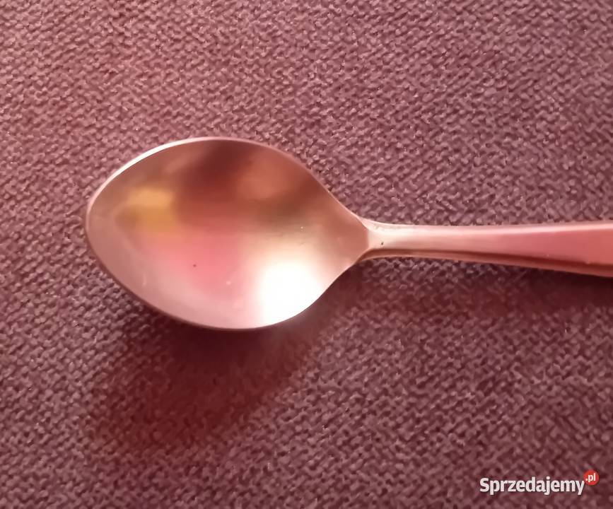Zestaw 4 łyżeczek Hefra z logo GS PRL Koźminek